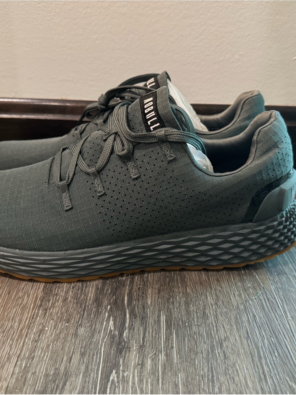 NOBULL Men's Black Athletic Trainers with Gum Outsole